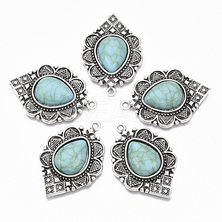 Tibetan Style Alloy Pendants X-PALLOY-R113-001-RS-1