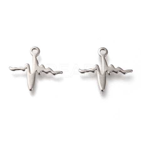 Non-Tarnish 304 Stainless Steel Pendants STAS-P266-09P-1