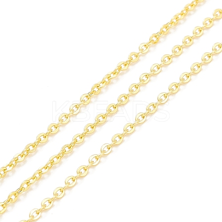 Brass Cable Chains CHC-D030-11G-RS-1