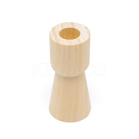 Wooden Candle Holder LS-AJEW-WH0251-54B-02-1