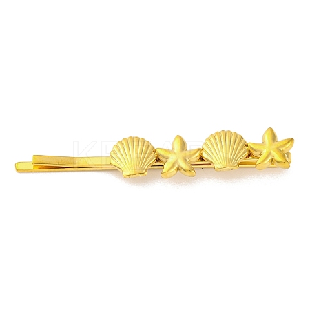 Starfish & Shell Shape 304 Stainless Steel Hair Bobby Pins LS-STAS-Z096-03G-02-1