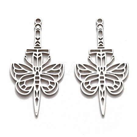 Non-Tarnish 304 Stainless Steel Pendants STAS-B054-05P-1