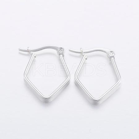 304 Stainless Steel Hoop Earrings EJEW-H327-06-1