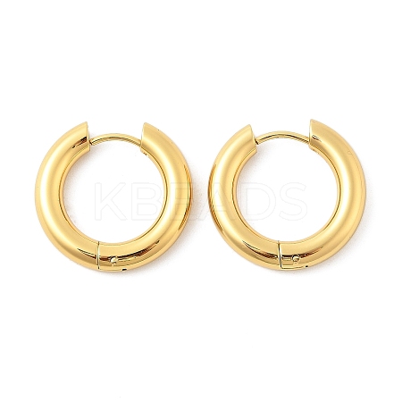 202 Stainless Steel Huggie Hoop Earrings EJEW-O087-08K-G-1