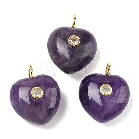 Natural Amethyst Pendants G-B180-03G-07-1
