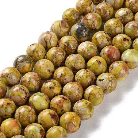 Dyed Natural Regalite/Imperial Jasper/Sea Sediment Jasper Beads Strands G-B124-C01-07-1