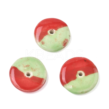 Vintage Handmade Two Tone Porcelain Beads PORC-NH0002-01C-1