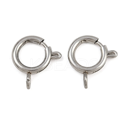 304 Stainless Steel Spring Ring Clasps LS-STAS-B095-05E-P-1