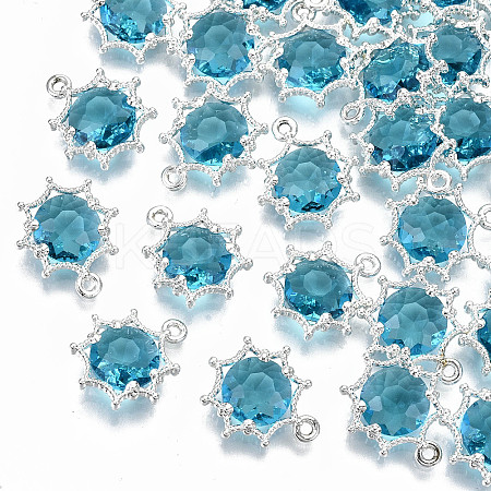 Faceted Glass Pendants LS-GLAA-S191-002K-S-NR-1