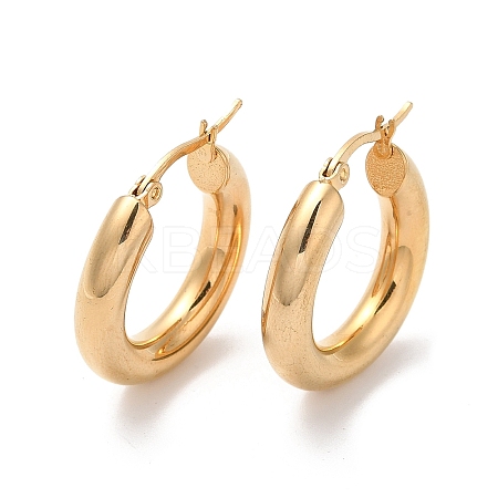 PVD Vacuum Plating 304 Stainless Steel Huggie Hoop Earrings for Women X-EJEW-Q767-01A-G-1