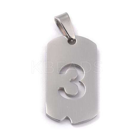 Non-Tarnish 304 Stainless Steel Pendants STAS-O127-B03-1