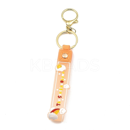 Cloud PVC Rope Keychains KEYC-B015-02LG-06-1