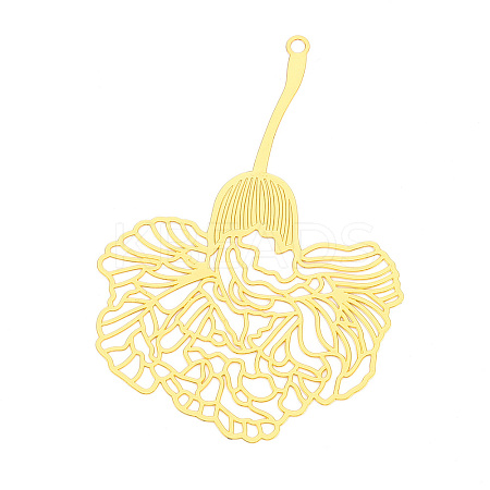 Brass Filigree Big Pendants KKC-T003-31G-1
