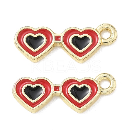 Alloy Enamel Pendants FIND-D044-18G-1