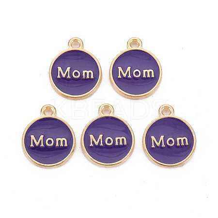Mother's Day Alloy Enamel Charms LS-ENAM-T016-11H-RS-1