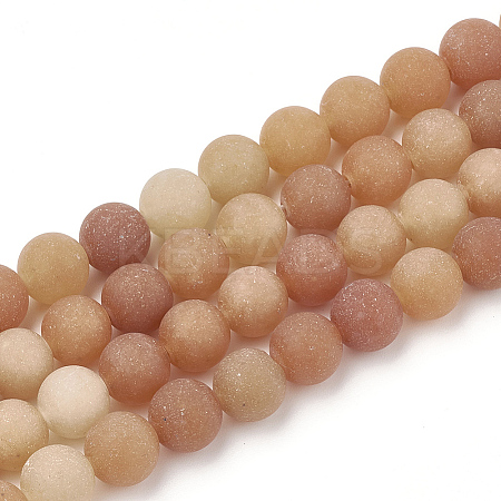 Natural Red Aventurine Beads Strands G-T106-267-1