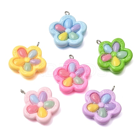 Opaque Resin Pendants RE-CBAA178-03P-1