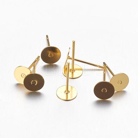 Stud Earring Settings KK-C2896-G-1-1