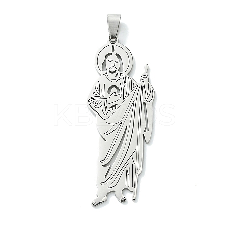 Non-Tarnish 201 Stainless Steel Big Pendants STAS-U003-13P-1
