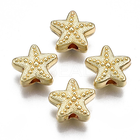 Rack Plating Alloy Beads PALLOY-T077-140LG-RS-1