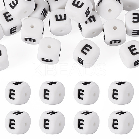 20Pcs Food Grade Eco-Friendly Silicone Beads SIL-TADJ0001-02E-1