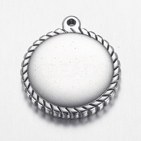 Tarnish Resistant 304 Stainless Steel Pendants STAS-E136-01-1