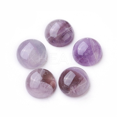 Natural Amethyst Cabochons X-G-A174-04A-12mm-1