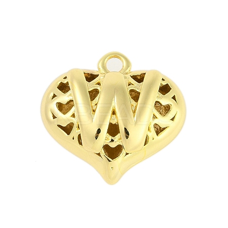 Hollow Brass Pendants for Valentine's Day KK-M289-03W-G-1