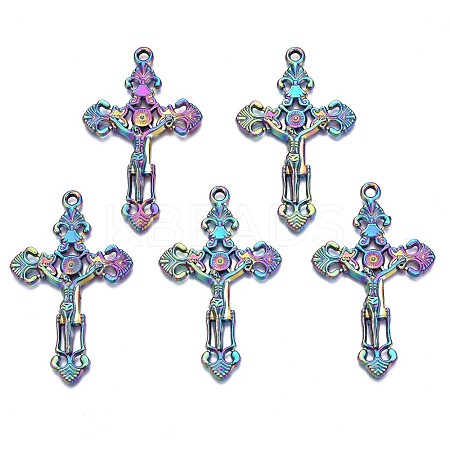 Rainbow Color Alloy Big Pendants PALLOY-N156-155-NR-1