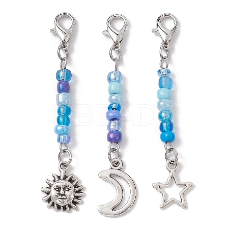 Alloy Pendant Decorations HJEW-JM01437-S-1