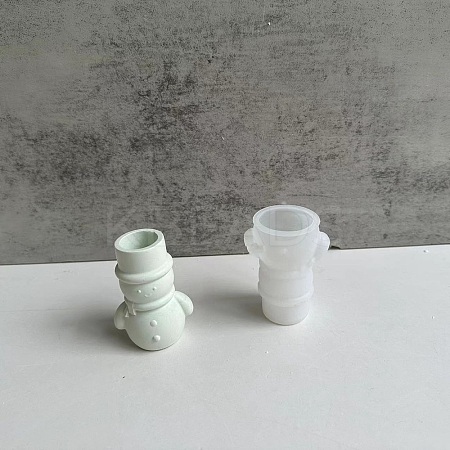 3D Christmas  DIY Candle Holder Silicone Statue Molds LS-DIY-F144-04C-1