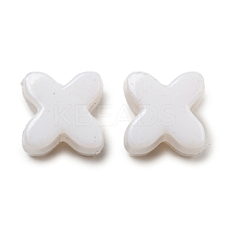Opaque Acrylic European Beads SACR-L007-033A-1
