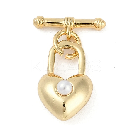 Brass Toggle Clasps KK-K391-08G-1