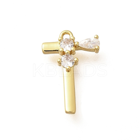 Brass Micro Pave Cubic Zirconia Pendants LS-KK-M310-01G-20-1