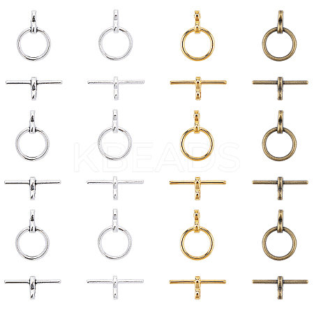 Tibetan Style Alloy Toggle Clasps TIBE-FH0001-05-RS-1