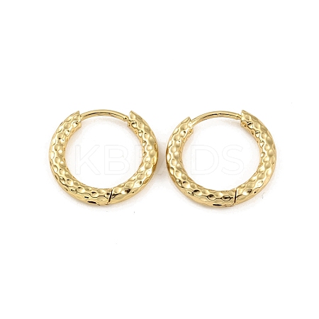 Ion Plating(IP) 304 Stainless Steel Grooved Hoop Earrings EJEW-M218-01B-G-1