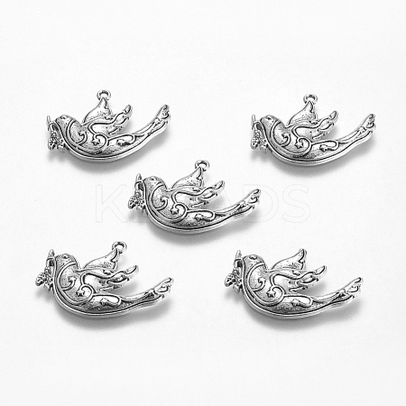 Tibetan Style Alloy Pendants TIBEP-GC128-AS-NR-1