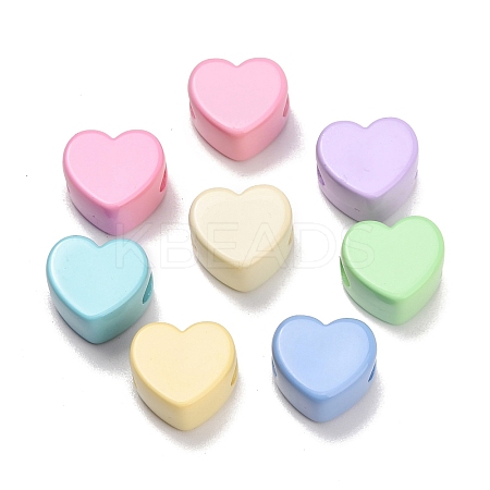 Opaque Acrylic Enamel European Beads AC-CBA917A-01A-1