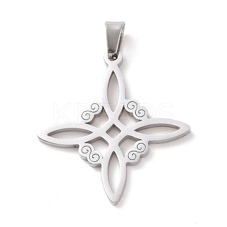 Non-Tarnish 304 Stainless Steel Hollow Pendants LS-STAS-P313-01P-1