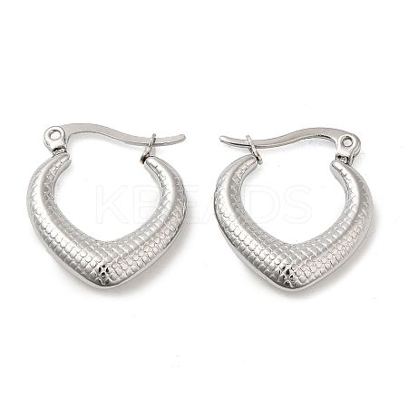 Non-Tarnish 304 Stainless Steel Hoop Earrings for Women EJEW-M224-01P-1