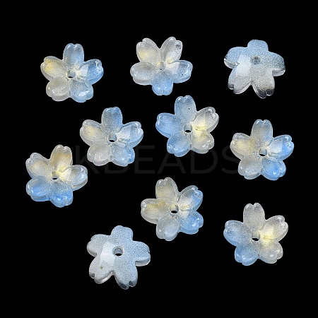 Dyed & Heated Glass Bead Caps GLAA-Z019-03L-1