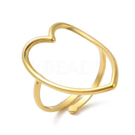 304 Stainless Steel Adjustable Rings RJEW-Q780-02G-1