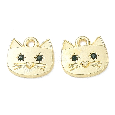 Alloy Rhinestone Pendants FIND-D044-21G-03-1