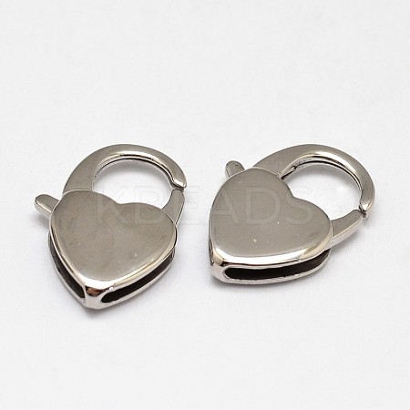 Tarnish Resistant 304 Stainless Steel Lobster Claw Clasps LS-STAS-D069-01-1
