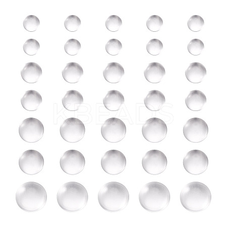 80Pcs 4 Size Transparent Glass Cabochons X1-GGLA-ZZ0001-03-1