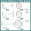 DIY Blank Oval Pendant Making Kits DIY-PH0021-47-2