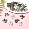 30Pcs 2 Colors Tibetan Style Alloy Pendants TIBEP-FS0001-17-10