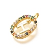 Brass Micro Pave Cubic Zirconia Pendants ZIRC-P123-01G-H02-2