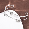 304 Stainless Steel Cuff Bangles for Women BJEW-P377-03P-3