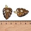 Natural Tiger Eye Pendants GG-CBA105B-01E-G-3